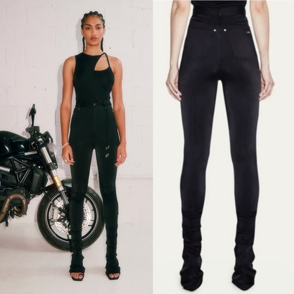 ET OCHS Pants - ET OCHS Jacob Fit-&-Flare Hot Pants in Black Size:2